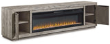 Naydell 92" TV Stand with Electric Fireplace - W996W1