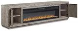 Naydell 92" TV Stand with Electric Fireplace - W996W1