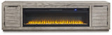 Naydell 92" TV Stand with Electric Fireplace - W996W1