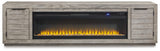 Naydell 92" TV Stand with Electric Fireplace - W996W1