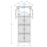 Tall Storage Cabinet With Doors And 4 Shelves For Living Room, Kitchen, Office, Bedroom, Bathroom, Modern