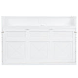 Murphy Bed With Desk, LED Light And USB Charging Station