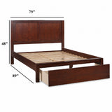 Bed With 2 Panel Headboard