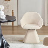 180° Rotating Accent Chair For Living Room - Beige