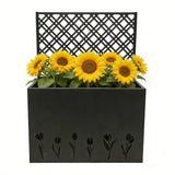 Tall Planter Raised Garden Bed With Trellis
