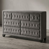 Sophia - 7 Drawer Dresser - Gray
