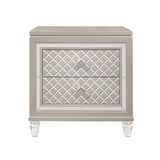 Cross - Glam Nightstand - Champagne