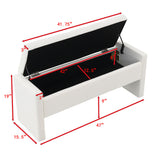 Modern Upholstered Large Bed End Bench With Storage