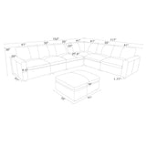 Upholstered Large Seating Modular Sectional