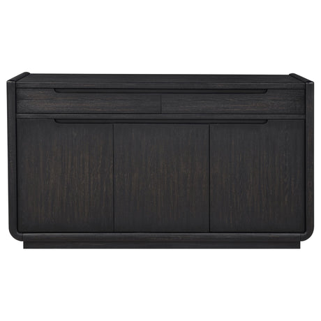 Bangor - 2 Drawer Dining Sideboard Server - Black