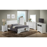 Upholstered Panel Sleigh Bed Design