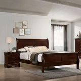 Louis Phillipe Sleigh Bed