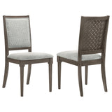 Perkins - Upholstered Dining Side Chair (Set of 2) - Dark Brown