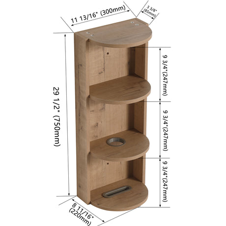 Bathroom Wall Mounted Storage Rack With Float Mounting Design