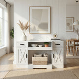 TV Stand With Adjustable Shelves & Double Doors