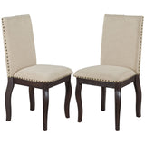 Upholstered Dining Chairs With Nailhead (Set of 2)