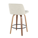 Toriano - Mid-Century Modern Counter Stool (Set of 2)