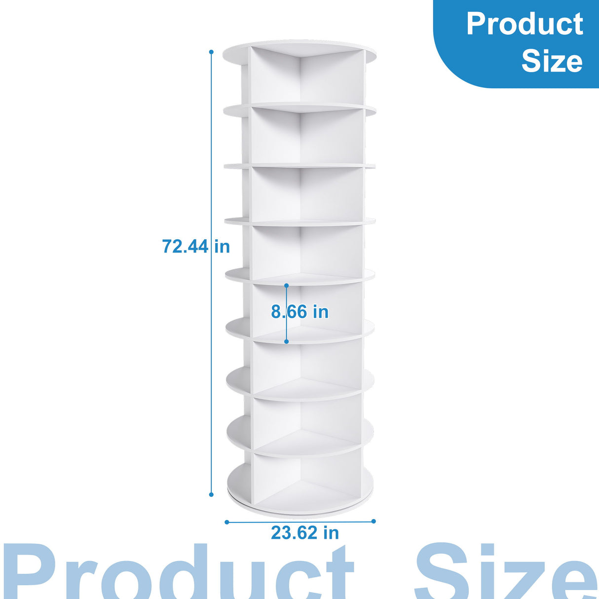 Rotating Shoe Rack Tower
