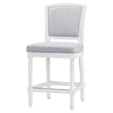 Stool With Upholstered Seat And Back