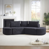 V - Shaped Modular Sofa Set With 3 Pillow