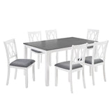 Modern Dining Set With Upholstered Chairs