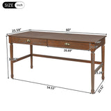 Modern Writing Desk With Drawers For Home Office