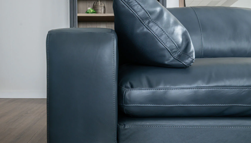 City Limits II 4-Piece Navy Leather Sectional - RACDSCLS+WEDSCLS+ARCDSCLS+LACDSCLS