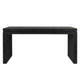 Modern Rustic Wood Table, Rectangular Living Room Center Table With Floating Top Design