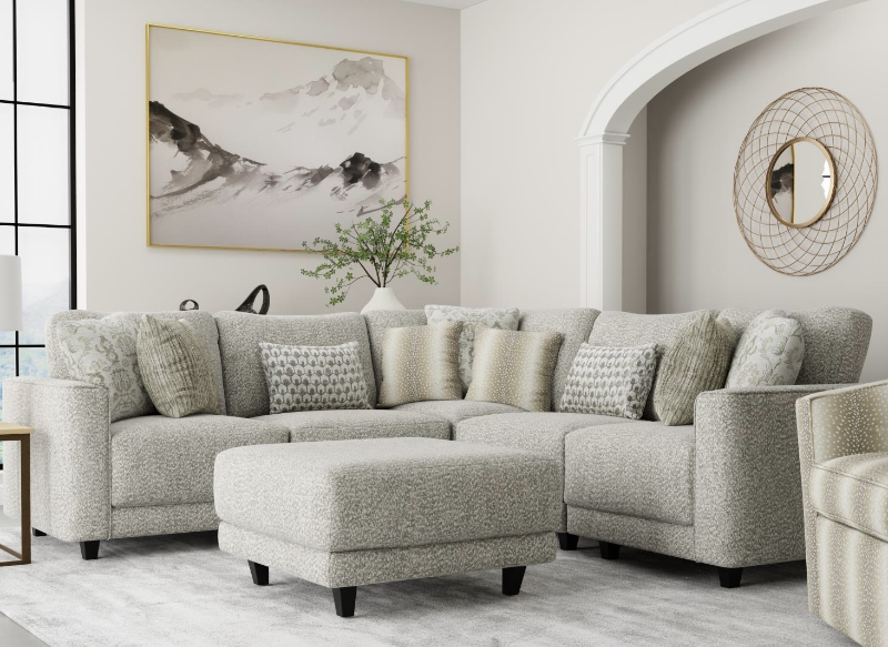 Tatum Driftwood Sectional - 3701LF+3701RF+3701CP-G+3701NA-Gx2
