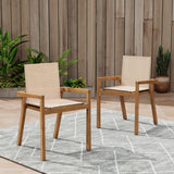 Belfast - Dining Chair With Acacia Wood Frame And Seating (Set of 2)