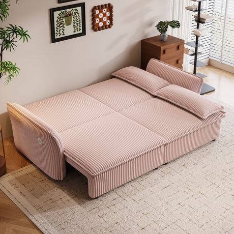 2 In 1 Convertible Sofa Bed, Multi Functional Living Room Furniture