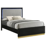 Sophia - Panel Bed With LED Headboard