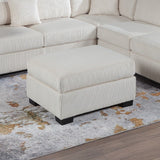 Sectional Sofa Set With Reversible Left / Right Chaise And Matching Cocktail Ottoman