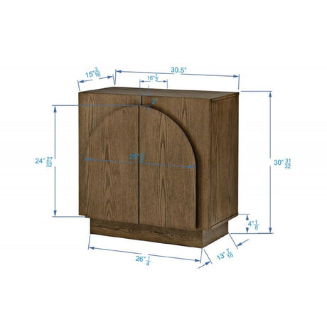 Modern Sideboard Buffet With Arched Cabinet Doors