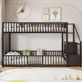 Bunk Bed With Storage Ladder, Compact Design