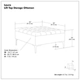 Laura - Lift Top Storage Ottoman