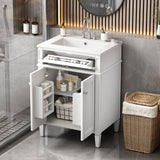 Bathroom Vanity With 2 Doors And Tip Out Drawer, Soft Closing Hinges