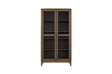 Display Cabinet - Latte / Peppercorn