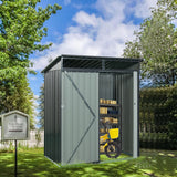 Outdoor Metal Storage Shed Transparent Plate