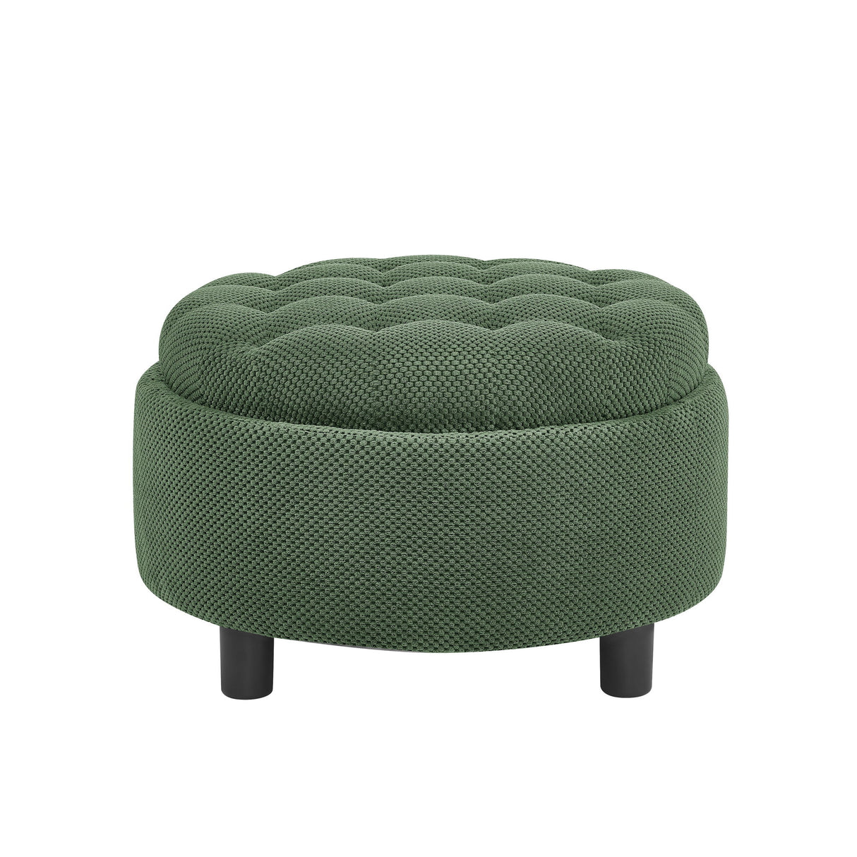 Storage Round Footstool Table Ottoman