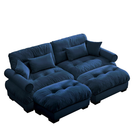 Super Comfort Oversized Modular Sectional Sofa With Movable Ottoman