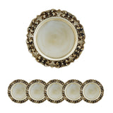 Plastic Charger Plate (Set of 6) - Gold