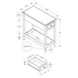 Accent End Table, 2 Tier, Storage Drawer, Transitional - Walnut