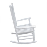 Classic Wooden Porch Rocker Chair Populus Wood Comfortable Design