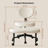 Ergonomic Cross Legged Office Chair With Back Support