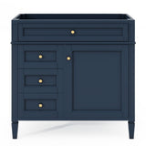 Bathroom Vanity With 2 Drawers And Tip-Out Drawer, Storage Cabinet