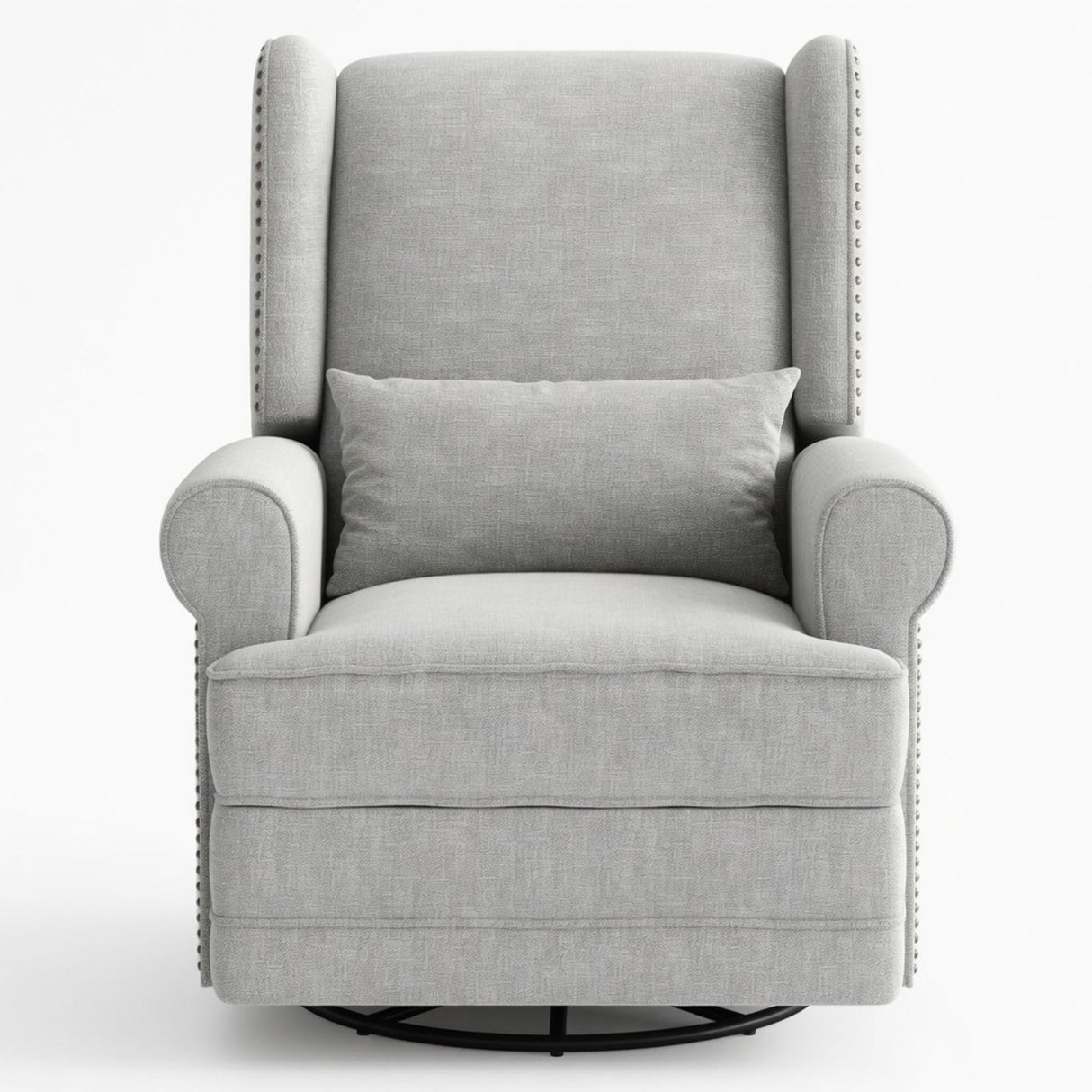 Extra Wide Swivel Recliner Glider Chair With Footrest