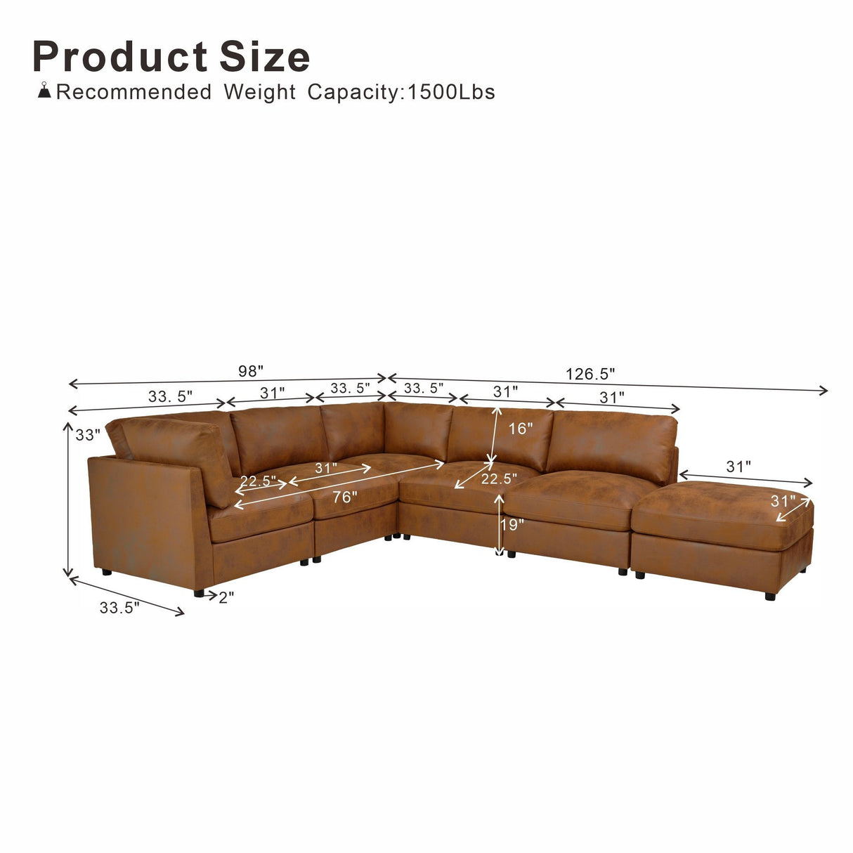 Modular Sectional With Custom Configuration
