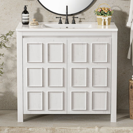 Bathroom Vanity Organizer With Sink, Combo Cabinet Set, Bathroom Storage Cabinet