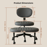 Ergonomic Cross Legged Office Chair With Back Support